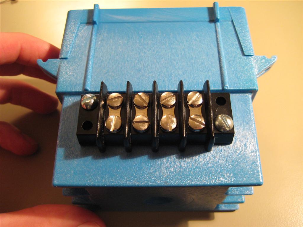Junction box with drilled holes