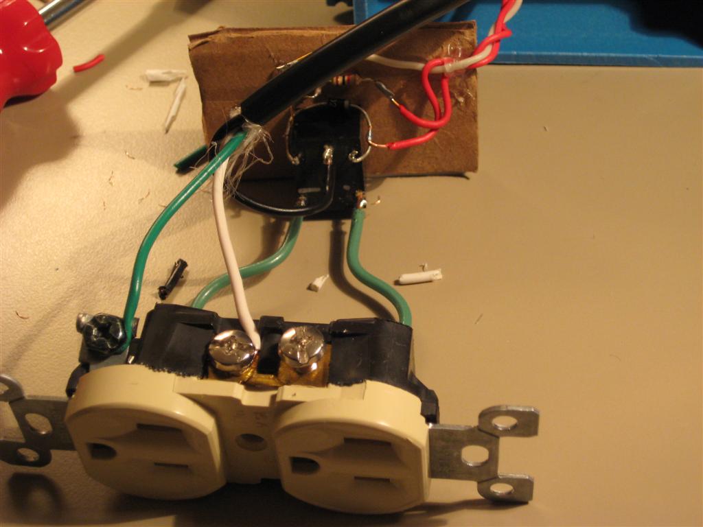 Completed internal wiring