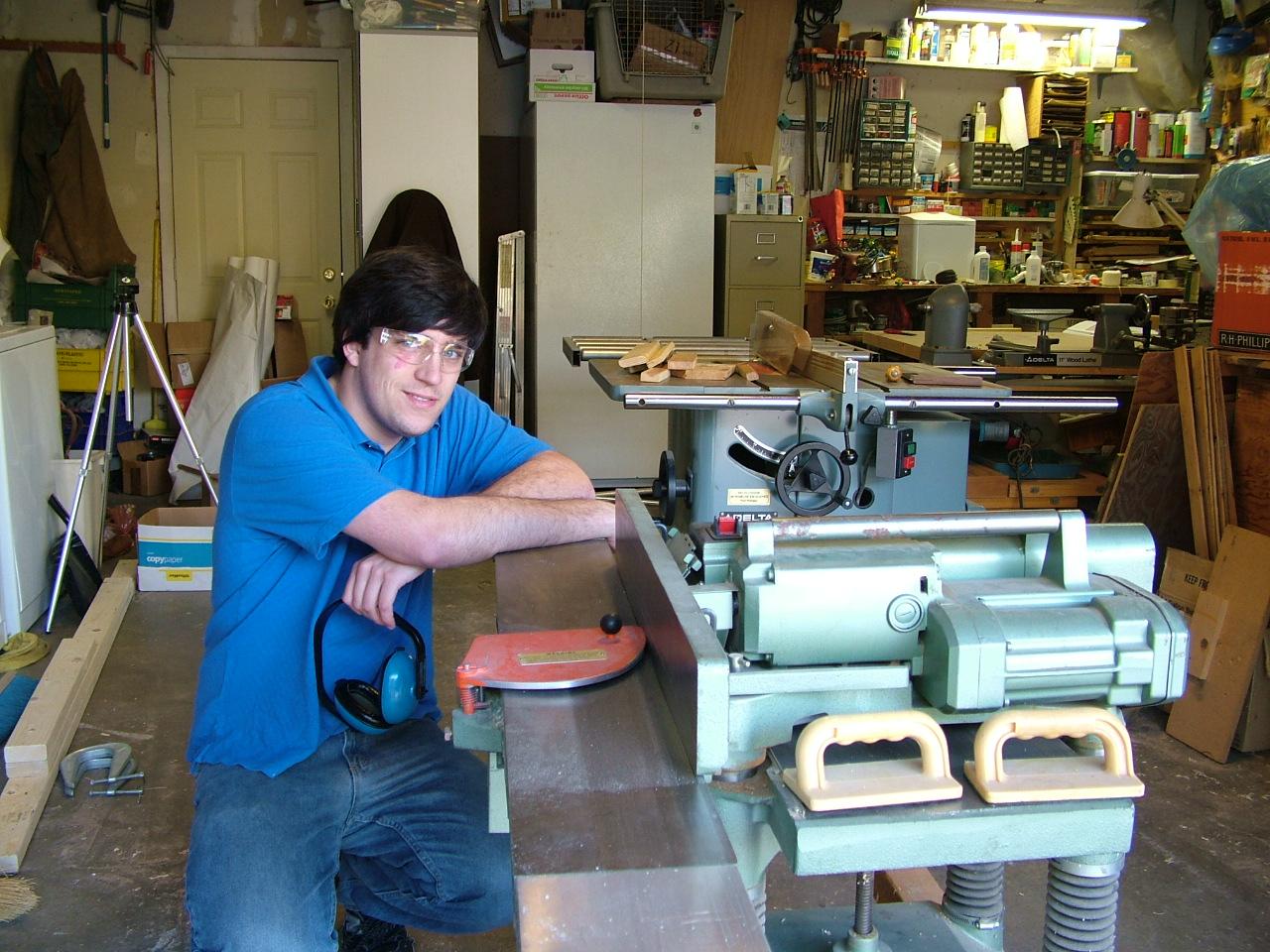 Jointer/Planer with my elbow on it