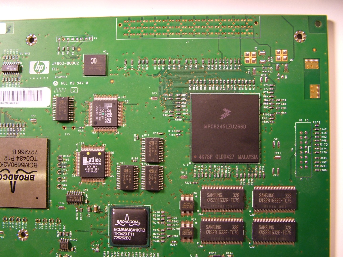 Processor section of the motherboard